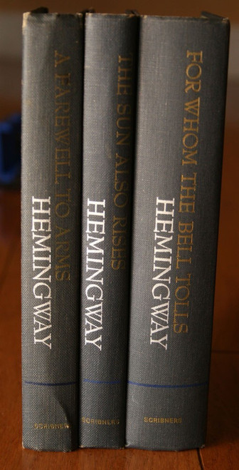 ERNEST HEMINGWAY Lot Sun Also Rises + For Whom the Bell Tolls + Farewell to Arms