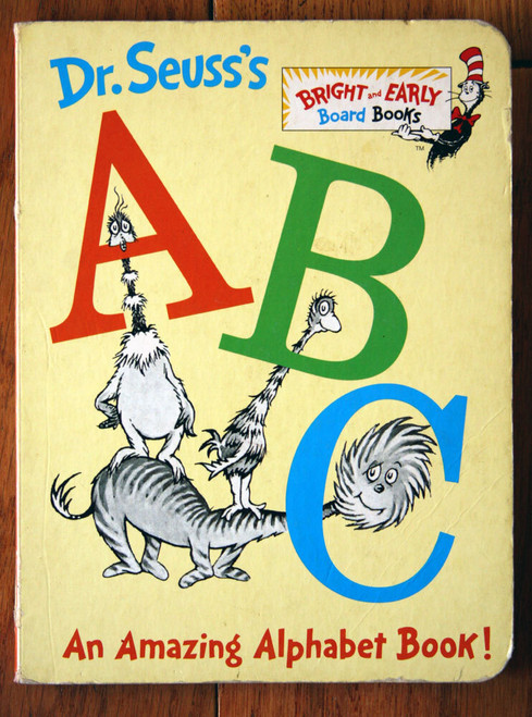Dr. Seuss's ABC Alphabet Book 1991 Children's Bright & Early Board Book
