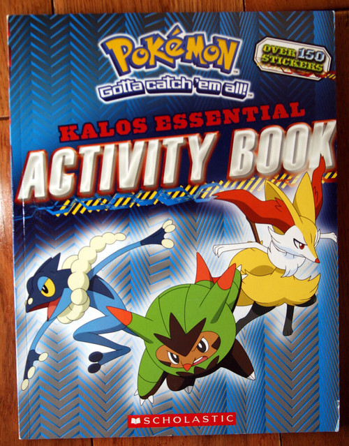 POKEMON Kalos Essential Activity Book 2016 First Printing Scholastic w/ Stickers
