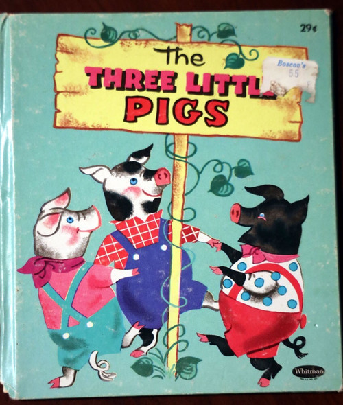 The Three Little Pigs Vintage 1956 Whitman Tell-A-Tales #2501 Hilda Miloche Pics