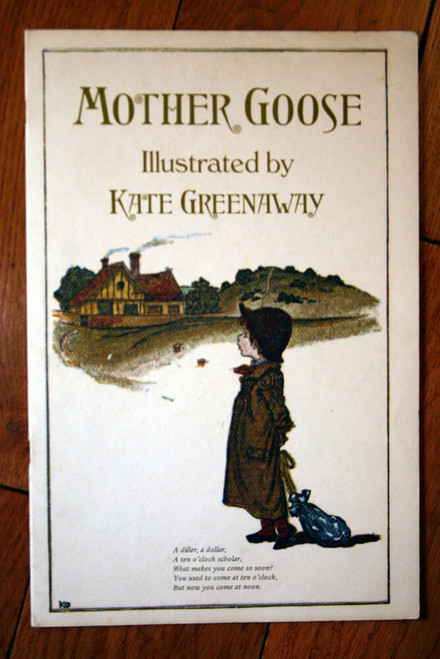 MOTHER GOOSE Illustrated by Kate Greenaway Evergreen Press Paperback Book c 1976