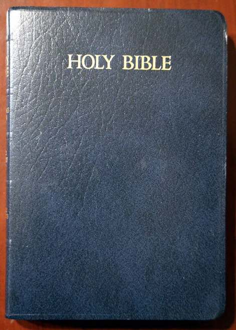 HOLY BIBLE KJV Red Letter Ed. Blue Cover Dictionary/Concordance LDS 1984 NICE