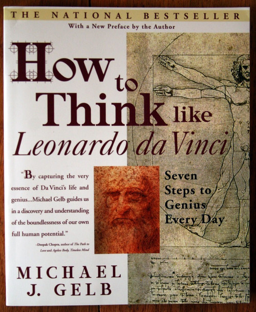 How to Think like Leonardo Da Vinci by Michael J. Gelb Like New Steps to Genius