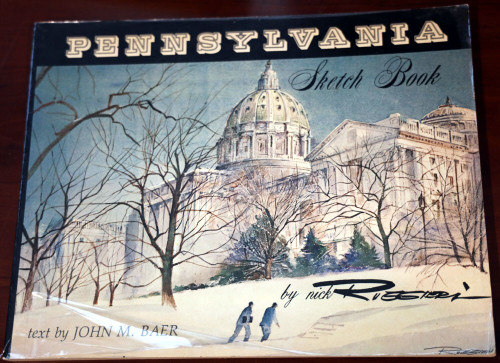PENNSYLVANIA Sketch Book by John Baer & Nick Ruggieri 1976 1st SIGNED John Baum