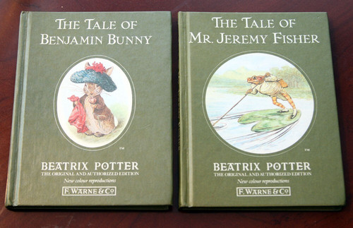 The Tale of Benjamin Bunny + Tale of Mr. Jeremy Fisher 1987 Frederick Warne & Co