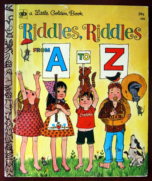 Riddles, Riddles From A to Z Vintage Little Golden Book #490 Trina Schart 1972