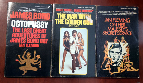 JAMES BOND Man w. Golden Gun/Octopussy/On Her Majesty Secret Service IAN FLEMING