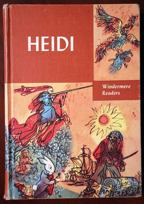HEIDI by Johanna Spyri 1955 Windermere Series Reader School Edition Rand McNally