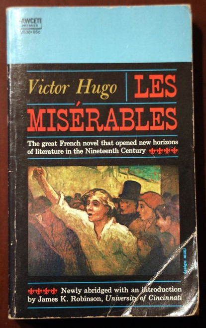 LES MISERABLES by Victor Hugo 1961 Vintage Fawcett Premier Paperback M530