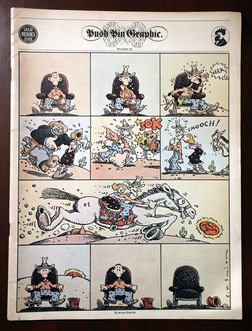 Push Pin Graphic Number 80 Vintage Magazine Great Heroes Issue Sept/Oct 1979