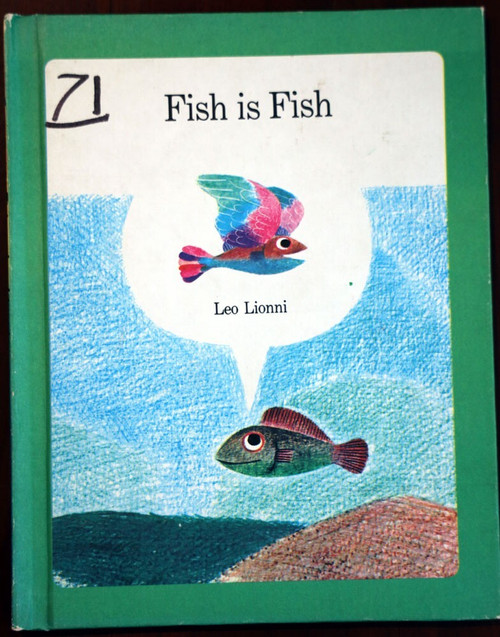 Fish is Fish by Leo Lionni 1970 Vintage Hardcover Scholastic Children's Choice