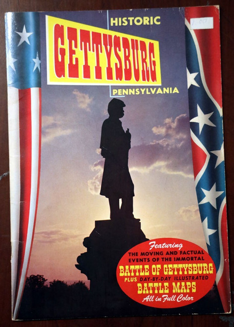 Historic GETTYSBURG PENNSYLVANIA 1967 Illustrated Booklet PA
