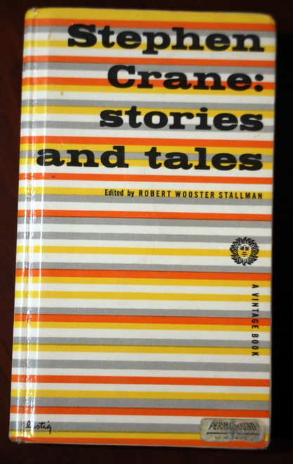 STEPHEN CRANE: Stories and Tales RARE Perma-Bound Hardcover c. 1955 Vintage Book