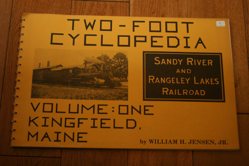 Two-Foot Cyclopedia - Kingfield Maine Sandy River Rangeley Lakes Railroad JENSEN