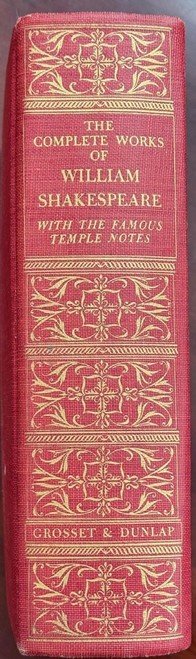 Complete Works of WILLIAM SHAKESPEARE with Temple Notes GLOBE Ed. Clark/Wright