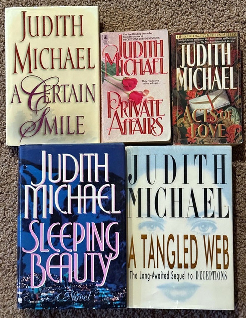 Lot of 5 Judith Michael Books - Sleeping Beauty/A Tangled Web/A Certain Smile ++