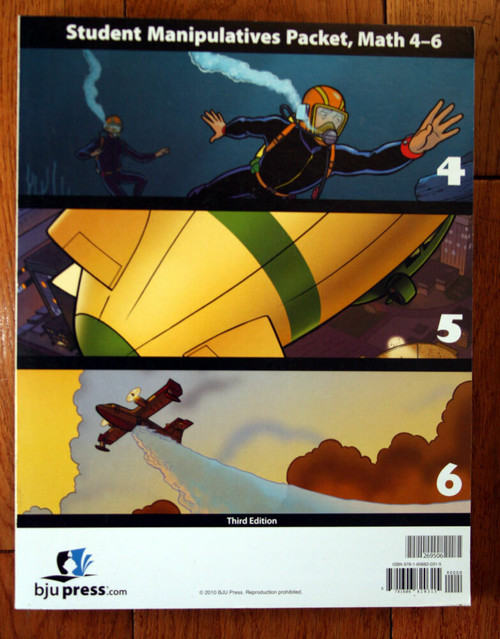 Student Manipulatives Packet Math 4-6 BJU Press Third Edition 2010 Bob Jones U