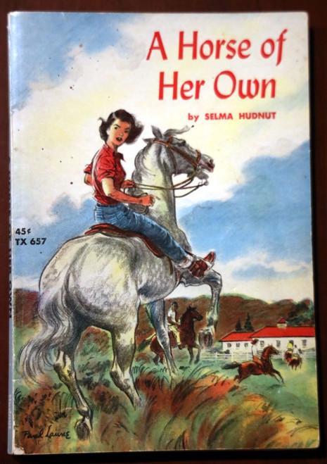 A Horse of Her Own by Selma Hudnut 1969 Vintage Scholastic Paperback TX 657