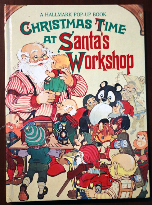 Christmas Time at Santa's Workshop A Hallmark Pop-Up Book 1988 Vintage Pat Paris