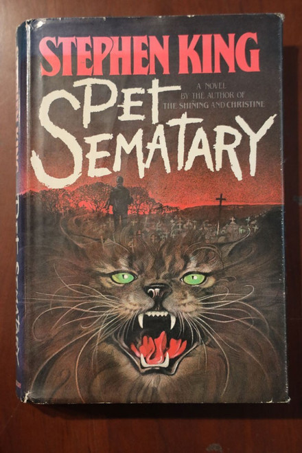 PET SEMATARY by Stephen King First Edition Y43 Gutter Code HC/DJ $15.95 DJ 1983