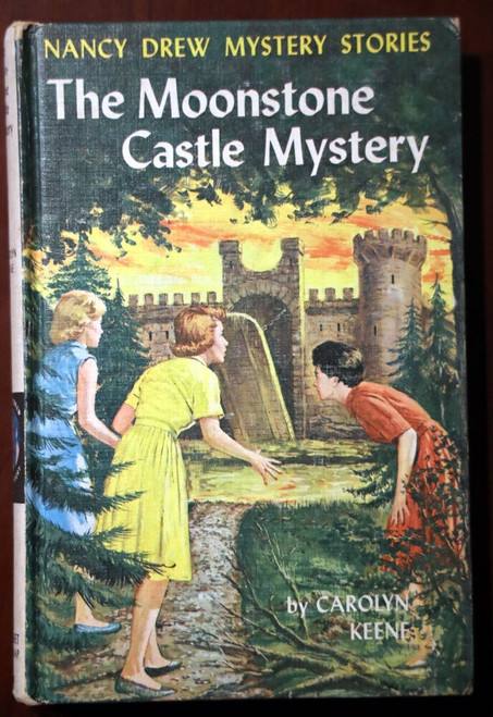 Moonstone Castle Mystery Carolyn Keene #40 Nancy Drew 1963 Yellow Hardcover