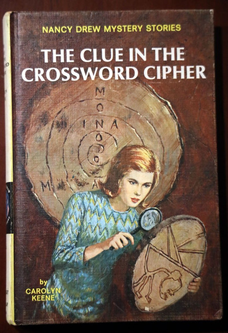 Clue in the Crossword Cipher Carolyn Keene #44 Nancy Drew 1967 Hardcover 1st Pr.