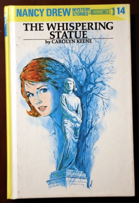 The Whispering Statue - Carolyn Keene 1993 NANCY DREW MYSTERY #14 Glossy Yellow