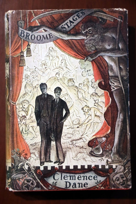 BROOME STAGES by Clemence Dane 1959 HC/DJ Vintage Novel English Theatre NICE