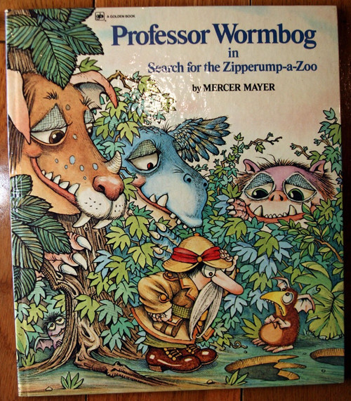 Professor Wormbog by Mercer Mayer 1976 Vintage Golden Book Zipperump-a-Zoo NICE