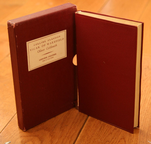 Vicar of Wakefield by Oliver Goldsmith Collins Classics Leather 1954 w/ Slipcase