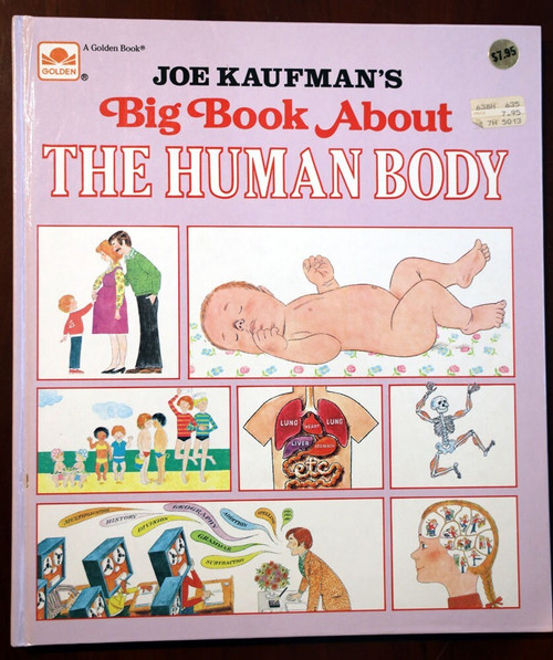 Joe Kaufman's BIG BOOK ABOUT THE HUMAN BODY 1987 Golden Book Hardcover NICE!