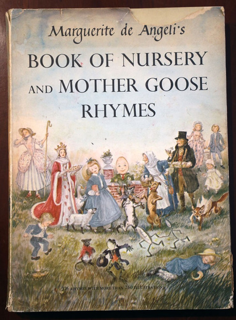 Marguerite de Angeli's BOOK OF NURSERY & MOTHER GOOSE RHYMES 1954 1st Ed. HC/DJ