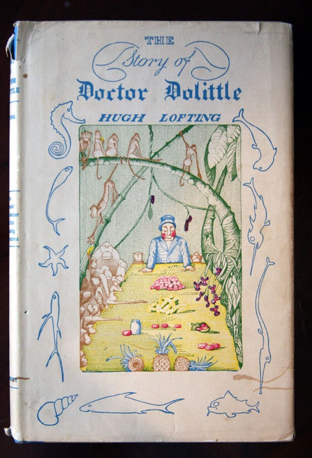 The Story of Doctor Dolittle by Hugh Lofting c 1948 HC/DJ BCE Vintage Lippincott