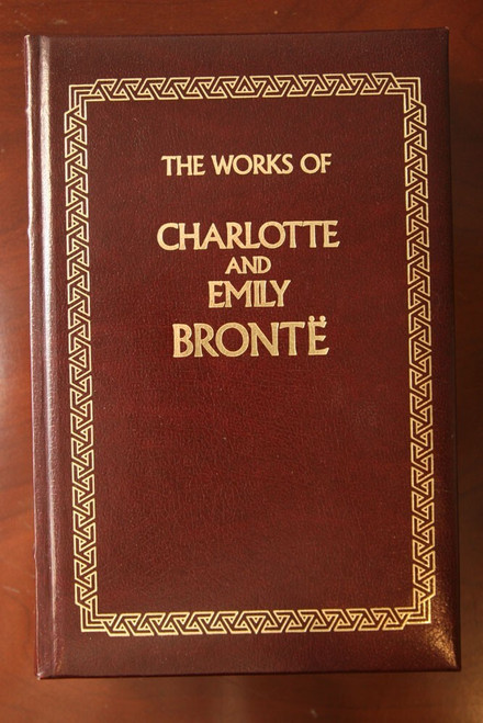 The Works of Charlotte & Emily Bronte 1990 Longmeadow Press Leather Jane Eyre +