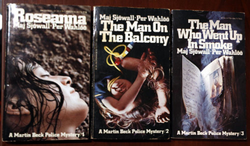 Maj Sjöwall /Per Wahlöö Vintage Paperback Book LOT Roseanna/Man on the Balcony +