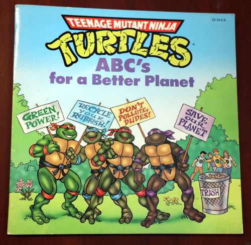 Teenage Mutant Ninja Turtles ABC'S For a Better Planet 1991 Pictureback TMNT
