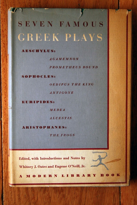 Seven Famous Greek Plays 1950 Modern Library #158 HC/DJ Vintage Book