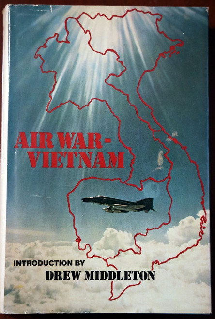 AIR WAR-VIETNAM 1978 Vintage Book HC/DJ Intro by Drew Middleton VIETNAM WAR