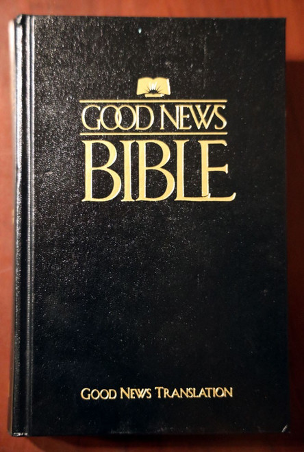 GOOD NEWS BIBLE Good News Translation 1992 Black Hardcover ABS American Society