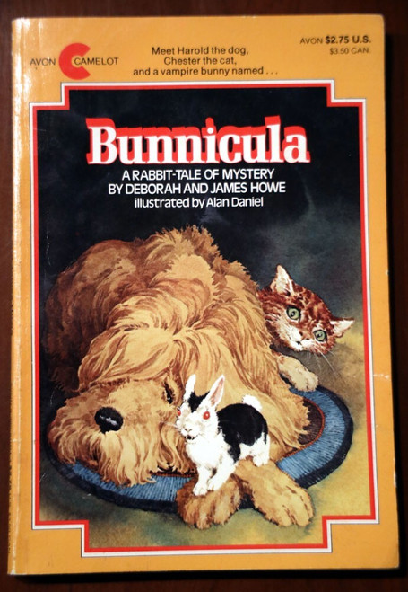 BUNNICULA by Deborah & James Howe Avon Camelot 1980 Vintage Paperback Halloween