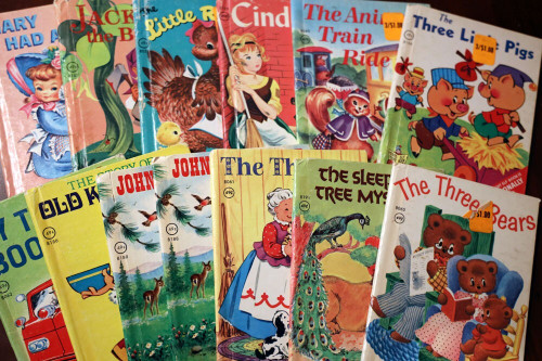 Lot of 13 Vintage Rand McNally Junior Elf Books Cinderella, Animals Train Ride +