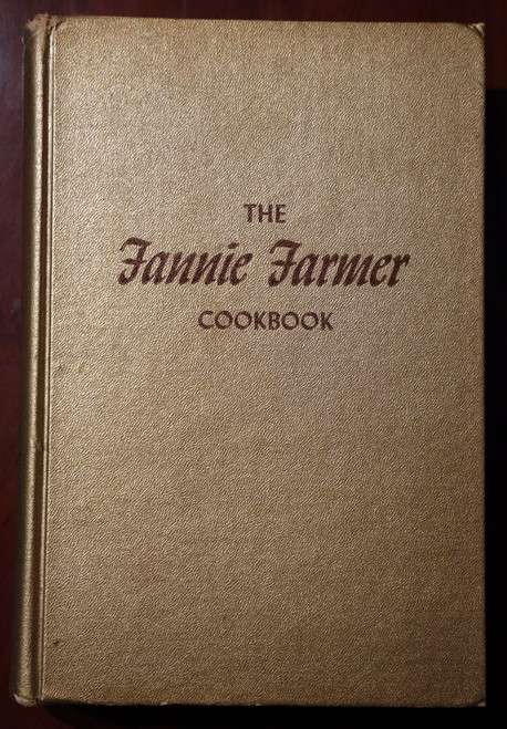 THE FANNIE FARMER COOKBOOK 11th Edition 1965 Vintage Gold Hardcover Lord Perkins
