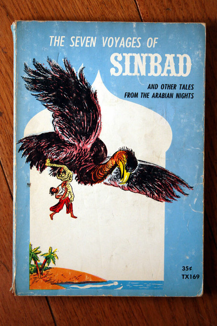 The Seven Voyages of SINBAD 1961 Vintage Scholastic Paperback "Arabian Nights"