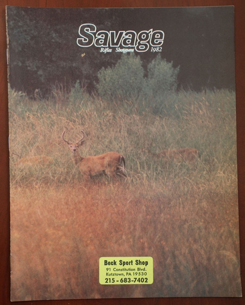 Savage 1982 Catalog Rifles/Shotguns/Model FA-1/B-SE/94-C/79-VR/24-V/35/987-T/99C