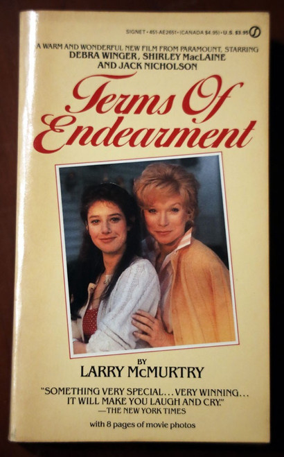 TERMS OF ENDEARMENT Larry McMurty 1976 Vintage PB MOVIE TIE-IN Shirley MacLaine