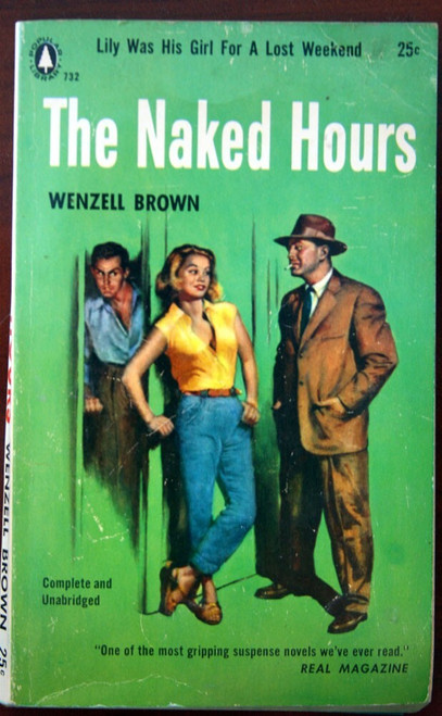 Naked Hours by Wenzell Brown 1956 Vintage Popular Library Paperback #732