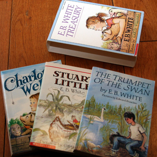 E.B. White Treasury Boxed Set Charlotte's Web Stuart Little Trumpet of the Swan