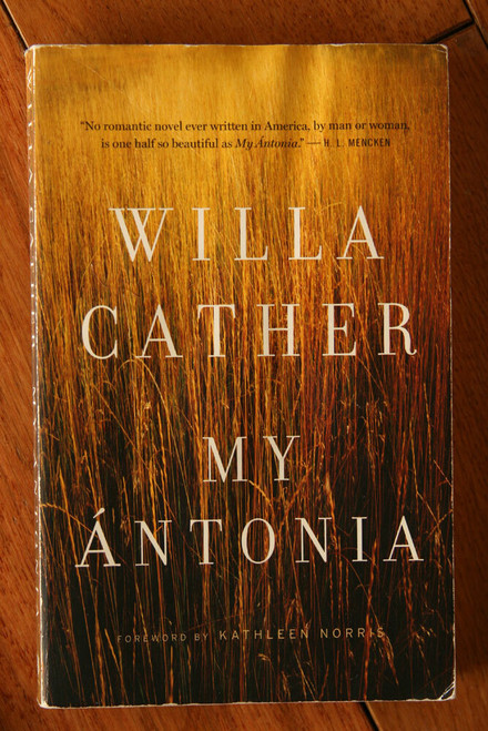 MY ANTONIA by Willa Cather 1995 Paperback Book Houghton Mifflin Kathleen Norris