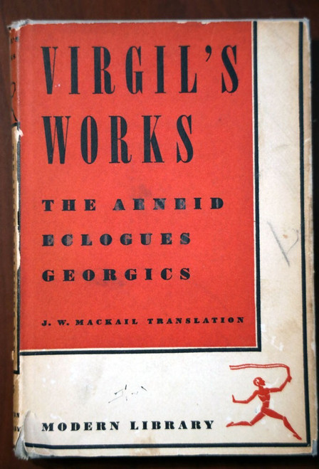 Virgil's Works - THE AENEID, ECLOGUES, GEORGICS 1934 Modern Library #75 HC/DJ