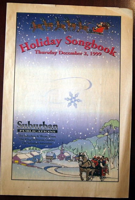 Holiday Songbook December 2, 1999 SUBURBAN PUBLICATIONS Malvern Federal Bank PA
